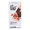 Theo Chocolate Salted Toffee - 55 Percent Dark Chocolate - Case Of 12 - 3 Oz.