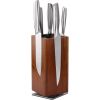 Magnetic Knife Block without Knives, 360¬∞Rotatable Knife Holder With with Four Sided Magnets & Non-Slip Base