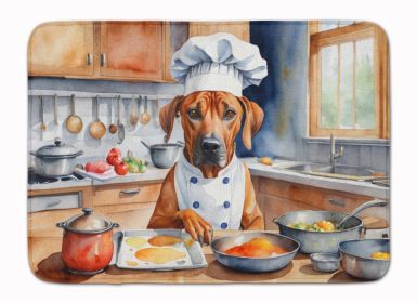 Rhodesian Ridgeback The Chef Memory Foam Kitchen Mat Machine Washable Anti-Fatigue Mat Cushion Comfort Bath Mat or Kitchen Rug