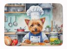 Australian Terrier The Chef Memory Foam Kitchen Mat Machine Washable Anti-Fatigue Mat Cushion Comfort Bath Mat or Kitchen Rug