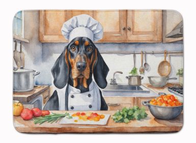 Black and Tan Coonhound The Chef Memory Foam Kitchen Mat Machine Washable Anti-Fatigue Mat Cushion Comfort Bath Mat or Kitchen Rug