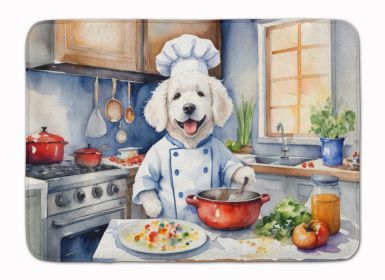 Kuvasz The Chef Memory Foam Kitchen Mat Machine Washable Anti-Fatigue Mat Cushion Comfort Bath Mat or Kitchen Rug