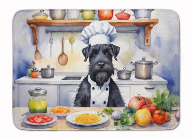 Giant Schnauzer The Chef Memory Foam Kitchen Mat Machine Washable Anti-Fatigue Mat Cushion Comfort Bath Mat or Kitchen Rug