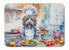 Bergamasco Sheepdog The Chef Memory Foam Kitchen Mat Machine Washable Anti-Fatigue Mat Cushion Comfort Bath Mat or Kitchen Rug