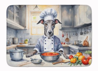 Greyhound The Chef Memory Foam Kitchen Mat Machine Washable Anti-Fatigue Mat Cushion Comfort Bath Mat or Kitchen Rug