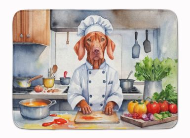 Vizsla The Chef Memory Foam Kitchen Mat Machine Washable Anti-Fatigue Mat Cushion Comfort Bath Mat or Kitchen Rug