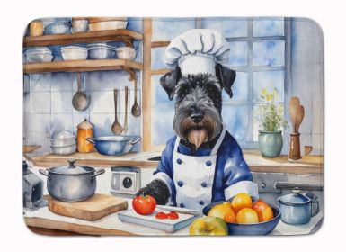 Kerry Blue Terrier The Chef Memory Foam Kitchen Mat Machine Washable Anti-Fatigue Mat Cushion Comfort Bath Mat or Kitchen Rug