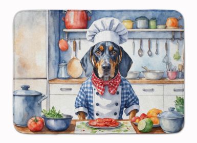 Bluetick Coonhound The Chef Memory Foam Kitchen Mat Machine Washable Anti-Fatigue Mat Cushion Comfort Bath Mat or Kitchen Rug