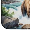 Alaskan Wilderness Grizzly Bear Dish Drying Mat Absorbent Dish Drying Mat Pad for Kitchen Counter Dish Drainer Mat for Countertop, 14 x 21"