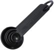 Measuring Set 10 pieces Black Plastic Measuring Spoons and Cups for Baking Tools