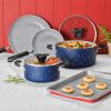 Farberware Disney 7 Piece Ceramic Nonstick Cookware Set, Blue