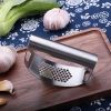 100% Stainless Steel Garlic Press Rocker Garlic Rocker Crusher Garlic Chopper Mincer Press Kitchen Garlic Masher Kitchen Tools