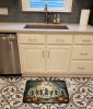 Dancing Skeletons Spooky Halloween Memory Foam Kitchen Mat Machine Washable Anti-Fatigue Mat Cushion Comfort Bath Mat or Kitchen Rug