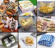 [Graffiti] 200 Pcs Grease-Proof Wax Papers Baking Papers Hamburger Papers