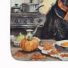 Scottish Terrier Fall Kitchen Pumpkins Memory Foam Kitchen Mat Machine Washable Anti-Fatigue Mat Cushion Comfort Bath Mat or Kitchen Rug